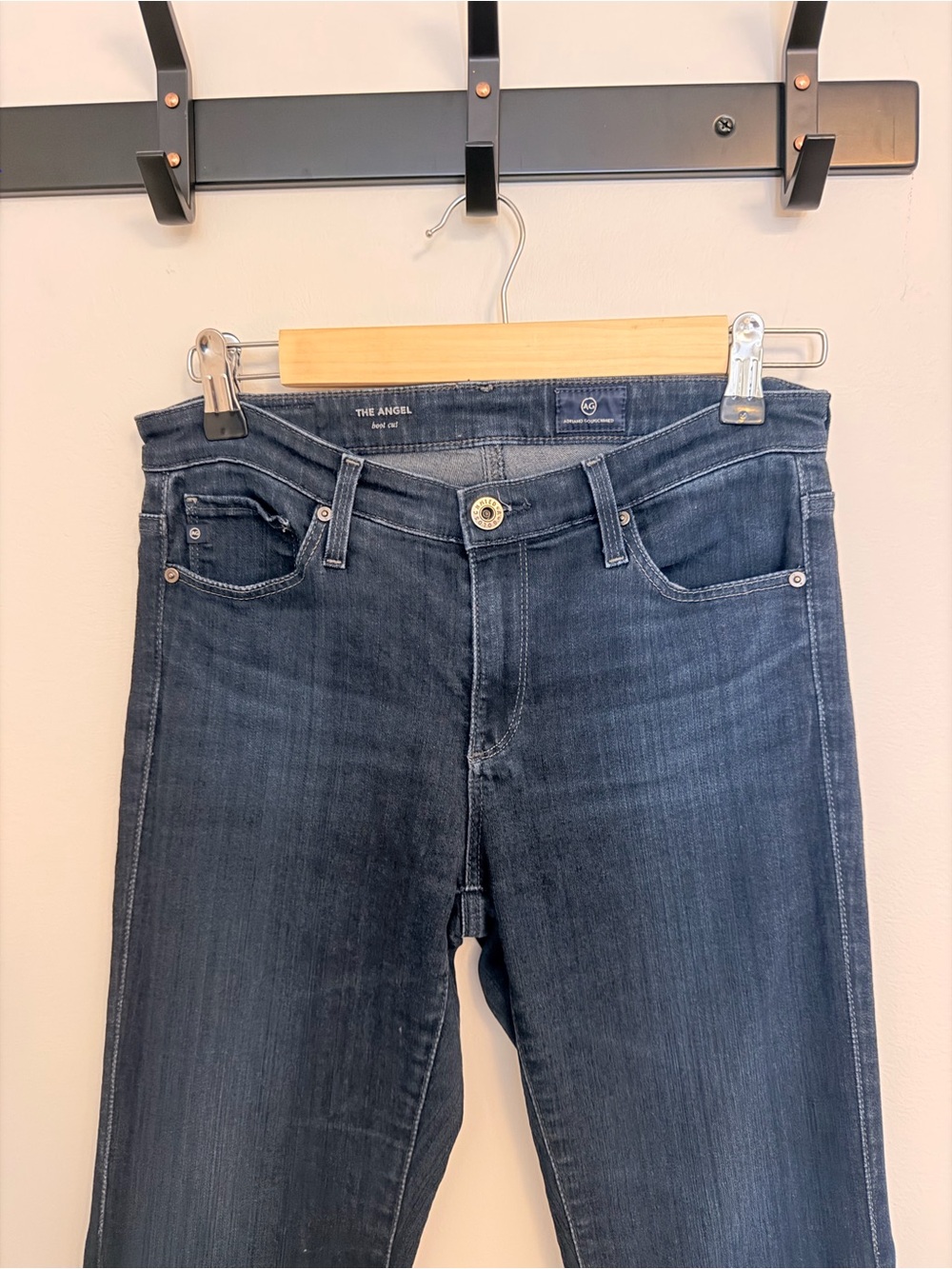 Ag Adriano Goldschmied Dark Blue Flare Jeans - Picture 3 of 5